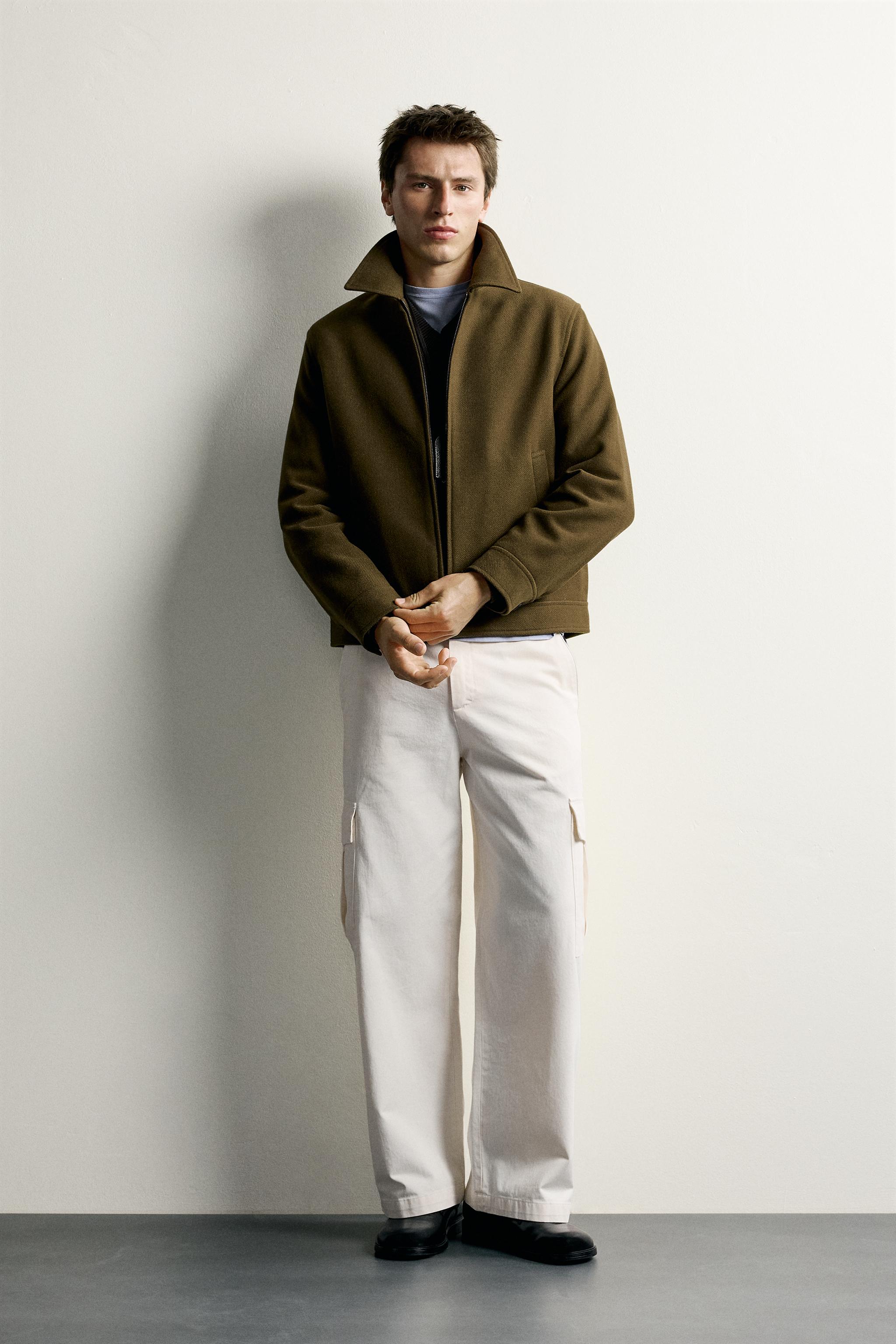 TEXTURED REGULAR FIT JACKET